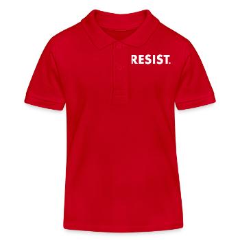 Resist - Kids Organic Polo Shirt by Stanley/Stella - red - Front