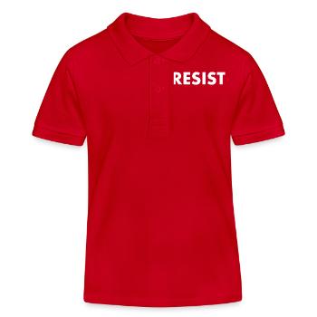 Resist - Kids Organic Polo Shirt by Stanley/Stella - red - Front