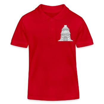 Völkerschlachtdenkmal Leipzig - Kinder Organic Poloshirt Mini Sprinter von Stanley/Stella - Rot - Vorne