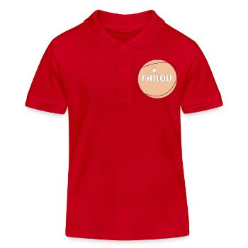 Philou - Polo enfant bio Stanley/Stella - rouge - Devant