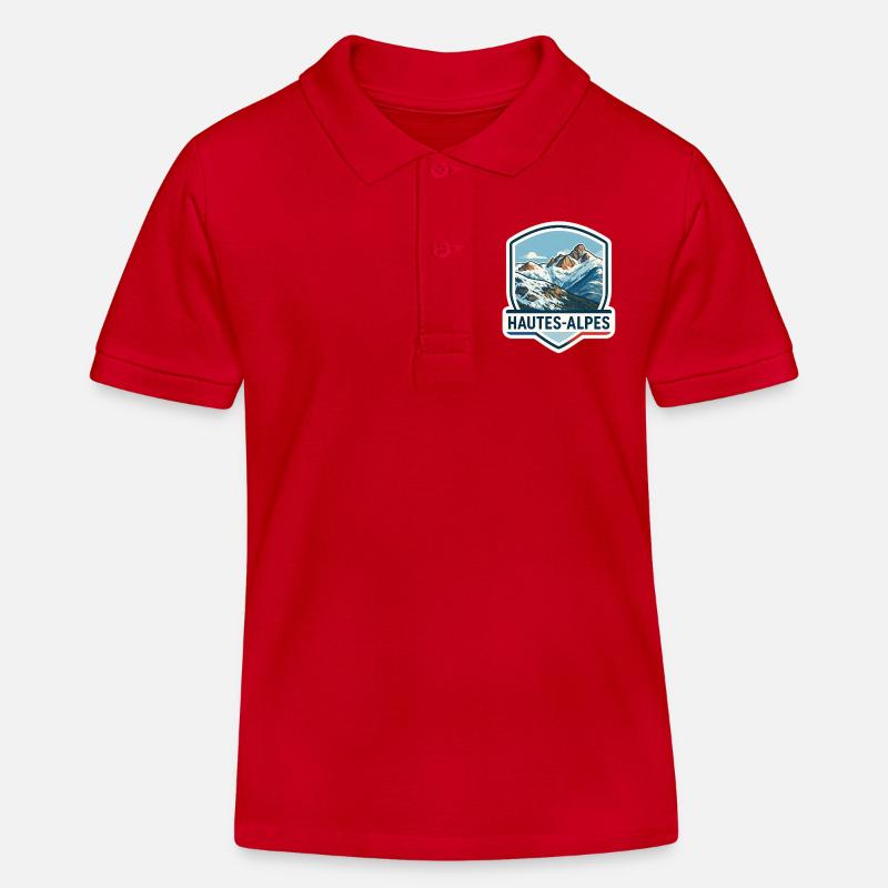 Blauer Alpen-Schild - Kinder Organic Poloshirt Mini Sprinter von Stanley/Stella - Rot