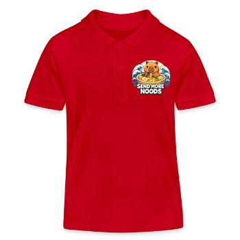 Envoyez plus de nouilles - Polo enfant bio Stanley/Stella - rouge - Devant