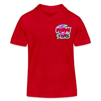 Verwandle mich nicht in Jeans - Kinder Organic Poloshirt Mini Sprinter von Stanley/Stella - Rot - Vorne