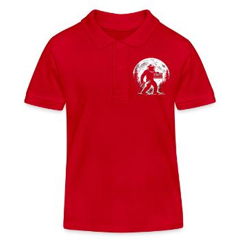 Bigfoot Imker - Kinder Organic Poloshirt Mini Sprinter von Stanley/Stella - Rot - Vorne