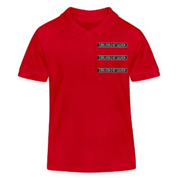 Correlation Is Not Causation Nerd Wissenschaft - Kinder Organic Poloshirt Mini Sprinter von Stanley/Stella - Rot - Vorne