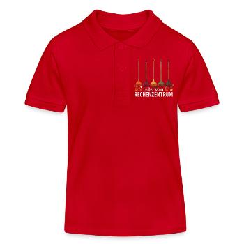 Rechenzentrum Gärtner Garten Gartenarbeit - Kinder Organic Poloshirt Mini Sprinter von Stanley/Stella - Rot - Vorne