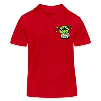 Lunettes de soleil Caterpillar Middle Finger Insult Hole - Polo enfant bio Stanley/Stella - rouge - Devant