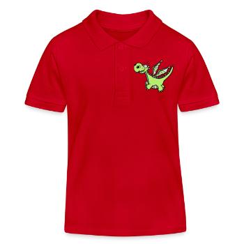 Puissant Dragon - Polo enfant bio Stanley/Stella - rouge - Devant