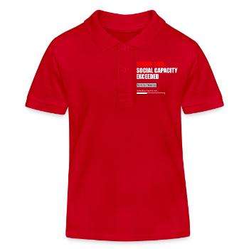 FEHLER 503 — SOZIALE KAPAZITÄT ÜBERSCHRITTEN - Kinder Organic Poloshirt Mini Sprinter von Stanley/Stella - Rot - Vorne