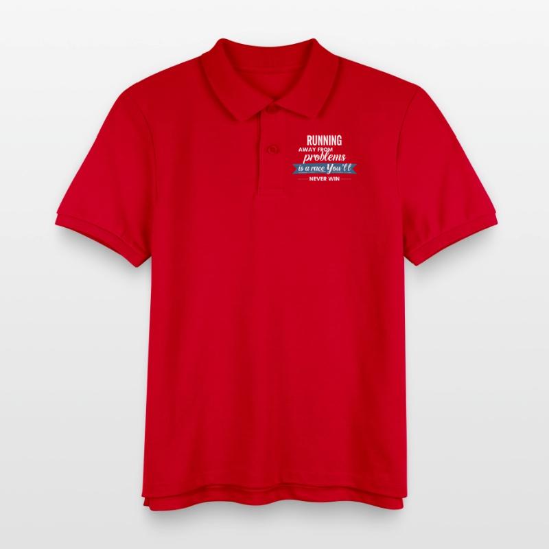 Fleeing from problems is not a solution Kids Organic Polo Shirt by Stanley/Stella