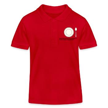 Valeur quotidienne du brocoli - Polo enfant bio Stanley/Stella - rouge - Devant