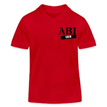 Abi Crew - Abitur Graduation Year Abitur Trip - Kids Organic Polo Shirt by Stanley/Stella - red - Front