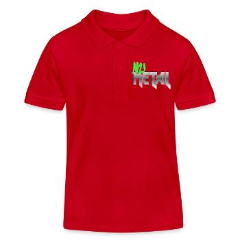 Nu Metal Green Fan Edition - Kids Organic Polo Shirt by Stanley/Stella - red - Front