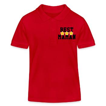 Beste Mama - Muttertag - Kinder Organic Poloshirt Mini Sprinter von Stanley/Stella - Rot - Vorne