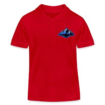 Montagnes Symbole des Alpes - Polo enfant bio Stanley/Stella - rouge - Devant