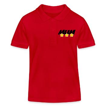 Meilleure Maman - Fête des Mères - Polo enfant bio Stanley/Stella - rouge - Devant
