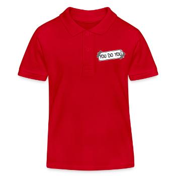 You Do You Lustig Selbstbewusstsein Freiheit Logo - Kinder Organic Poloshirt Mini Sprinter von Stanley/Stella - Rot - Vorne