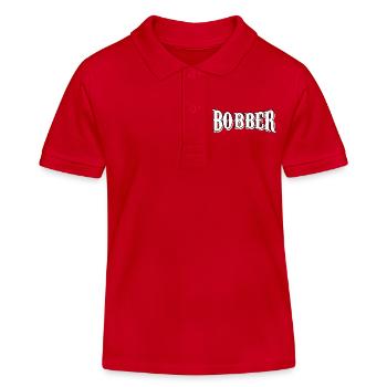 bobber chopper biker autocollant de croisière autocollant - Polo enfant bio Stanley/Stella - rouge - Devant