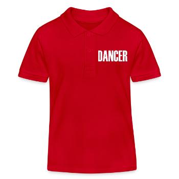 dancer break hip hop tanz tanzen liebe musik disco - Kinder Organic Poloshirt Mini Sprinter von Stanley/Stella - Rot - Vorne