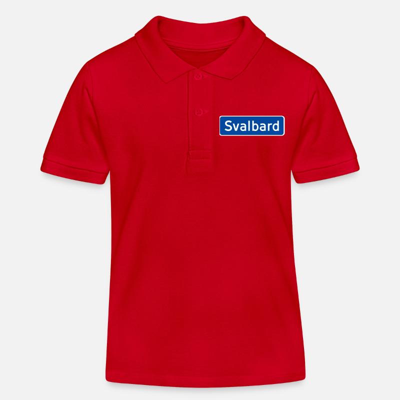 Svalbard - Polo enfant bio Stanley/Stella - rouge