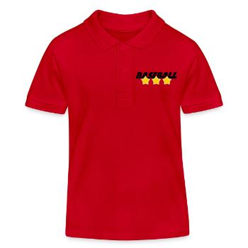 Baseball - Sport - Polo enfant bio Stanley/Stella - rouge - Devant
