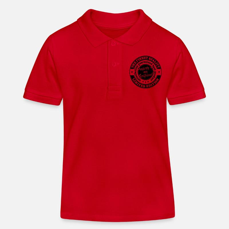 propriete de ma copine - Polo enfant bio Stanley/Stella - rouge