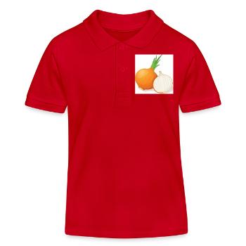oignon - Polo enfant bio Stanley/Stella - rouge - Devant