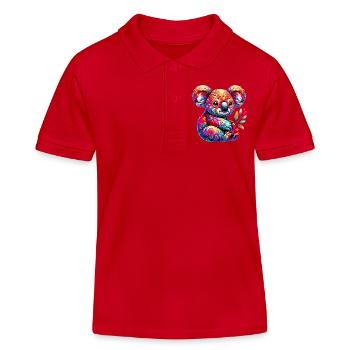 Koala - Kinder Organic Poloshirt Mini Sprinter von Stanley/Stella - Rot - Vorne