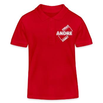 Geld Andre - Kinder Organic Poloshirt Mini Sprinter von Stanley/Stella - Rot - Vorne