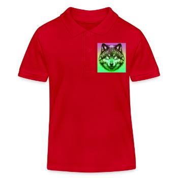 Loup - Polo enfant bio Stanley/Stella - rouge - Devant