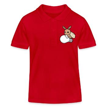 Motte poliert Lampe - Kinder Organic Poloshirt Mini Sprinter von Stanley/Stella - Rot - Vorne
