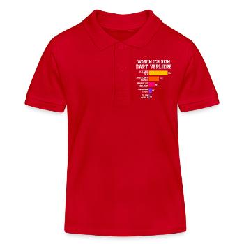 Why I lose at darts Darts - Kids Organic Polo Shirt by Stanley/Stella - red - Front