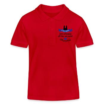 Kölner Karneval - Kinder Organic Poloshirt Mini Sprinter von Stanley/Stella - Rot - Vorne