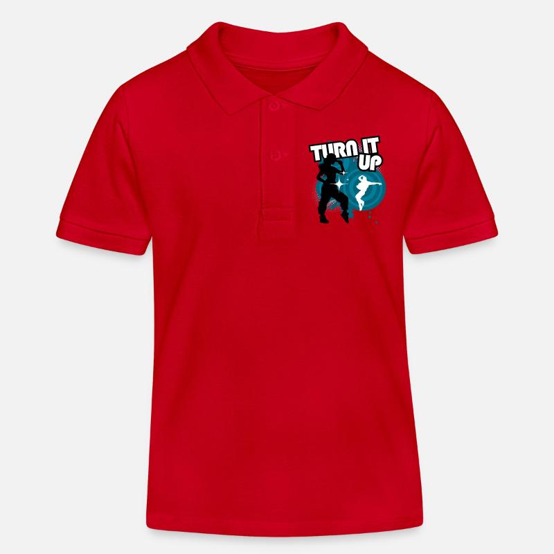 Turn It Up Danse Neon - Polo enfant bio Stanley/Stella - rouge