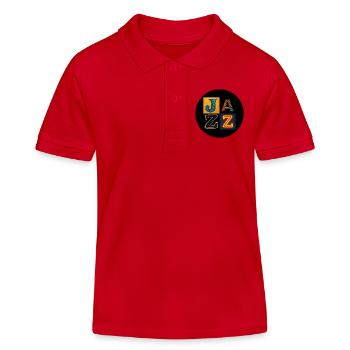 Jazz - Kinder Organic Poloshirt Mini Sprinter von Stanley/Stella - Rot - Vorne