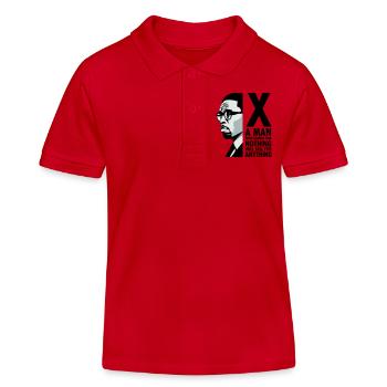 Malcolm X - Un homme qui ne défend rien tombera - Polo enfant bio Stanley/Stella - rouge - Devant