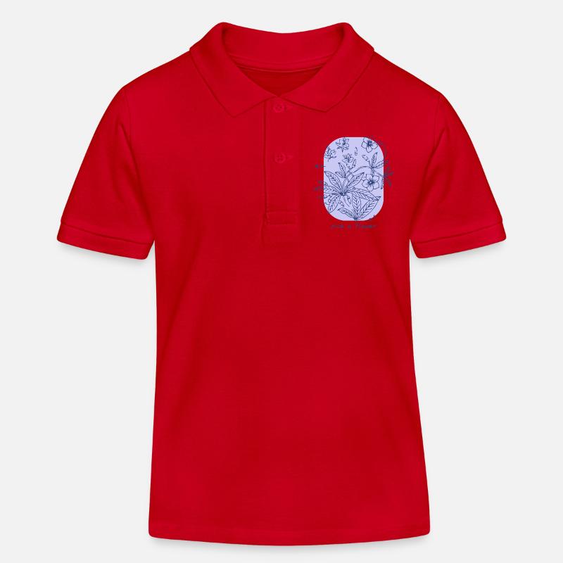 Choisir une fleur - Polo enfant bio Stanley/Stella - rouge