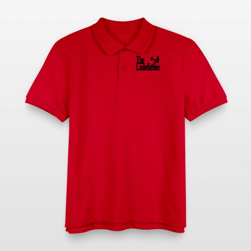 The Codefather Programmer PC Coding Gift Kids Organic Polo Shirt by Stanley/Stella
