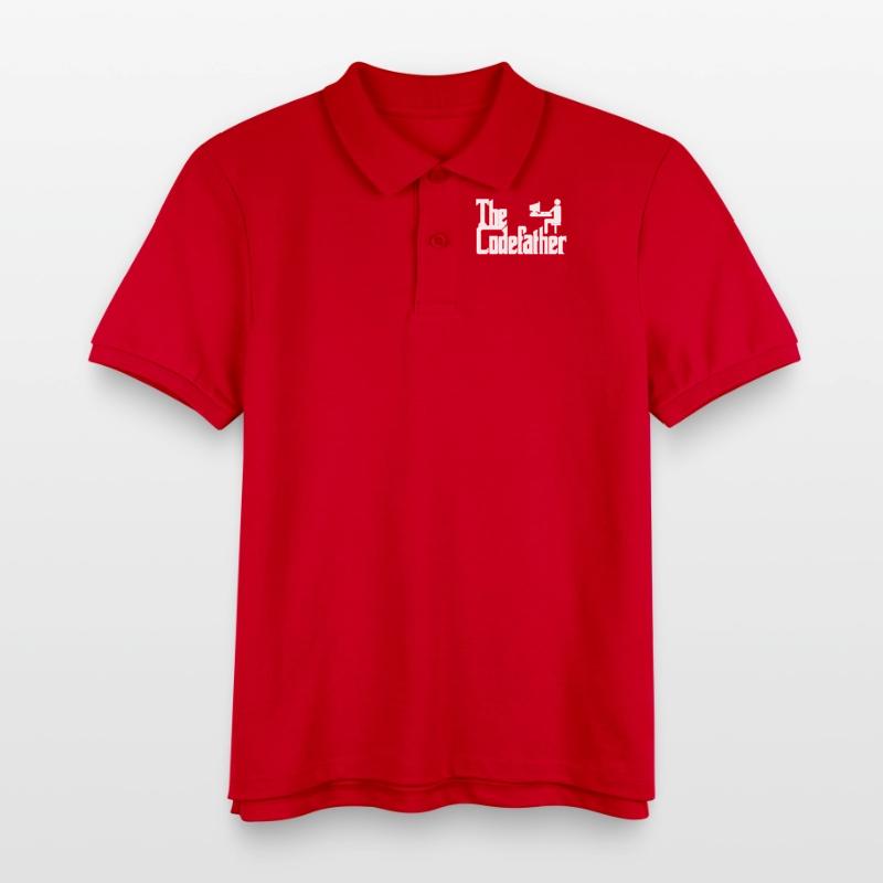 The Codefather Programmer PC Coding Gift Kids Organic Polo Shirt by Stanley/Stella