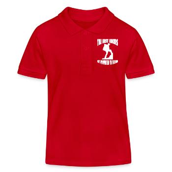 Wanderung Wandern Bergwandern Bergwanderer - Kinder Organic Poloshirt Mini Sprinter von Stanley/Stella - Rot - Vorne