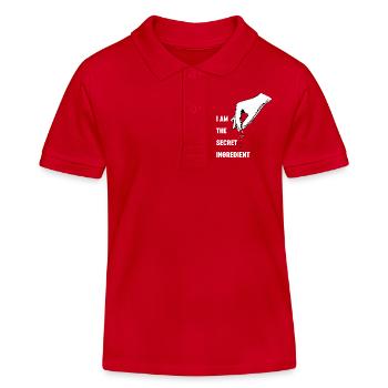 Lustiger Küchenchef, Küchenchef, Küchenchef, Uniform, ich - Kinder Organic Poloshirt Mini Sprinter von Stanley/Stella - Rot - Vorne