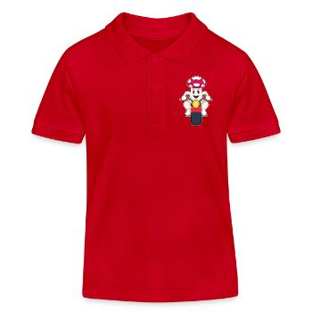 Moto Pilz - Polo enfant bio Stanley/Stella - rouge - Devant