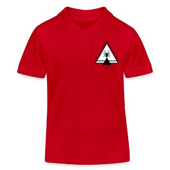 Spinne - Kinder Organic Poloshirt Mini Sprinter von Stanley/Stella - Rot - Vorne