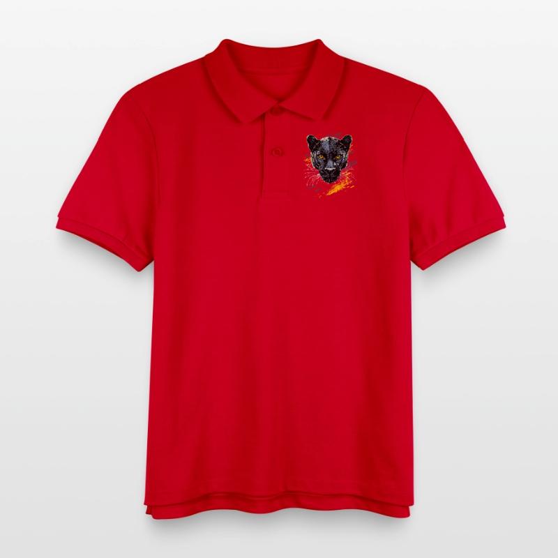 Panthère Léopard Grand Chat Mignon Gros Chat Panter Polo enfant bio Stanley/Stella