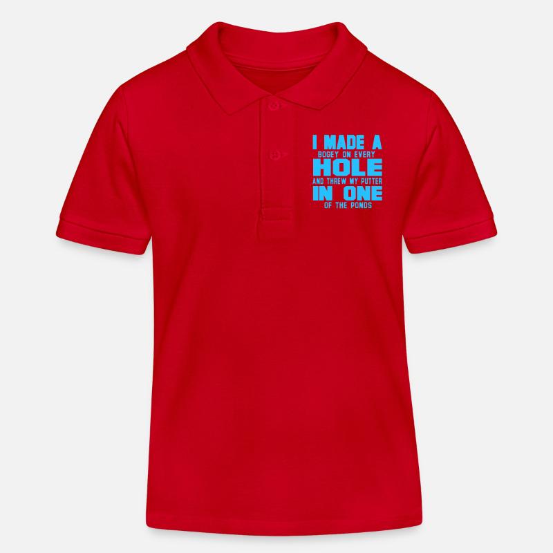 Le golf parce que les autres sports ne peuvent tout simplement pas rivaliser - Polo enfant bio Stanley/Stella - rouge