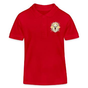 Tête sonore Kakadu - Polo enfant bio Stanley/Stella - rouge - Devant