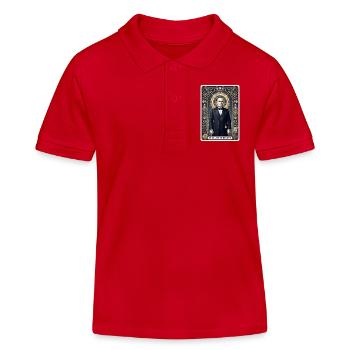 William McKinley Tarotkarte - Kinder Organic Poloshirt Mini Sprinter von Stanley/Stella - Rot - Vorne