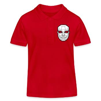 Kimura Mask White - Kids Organic Polo Shirt by Stanley/Stella - red - Front