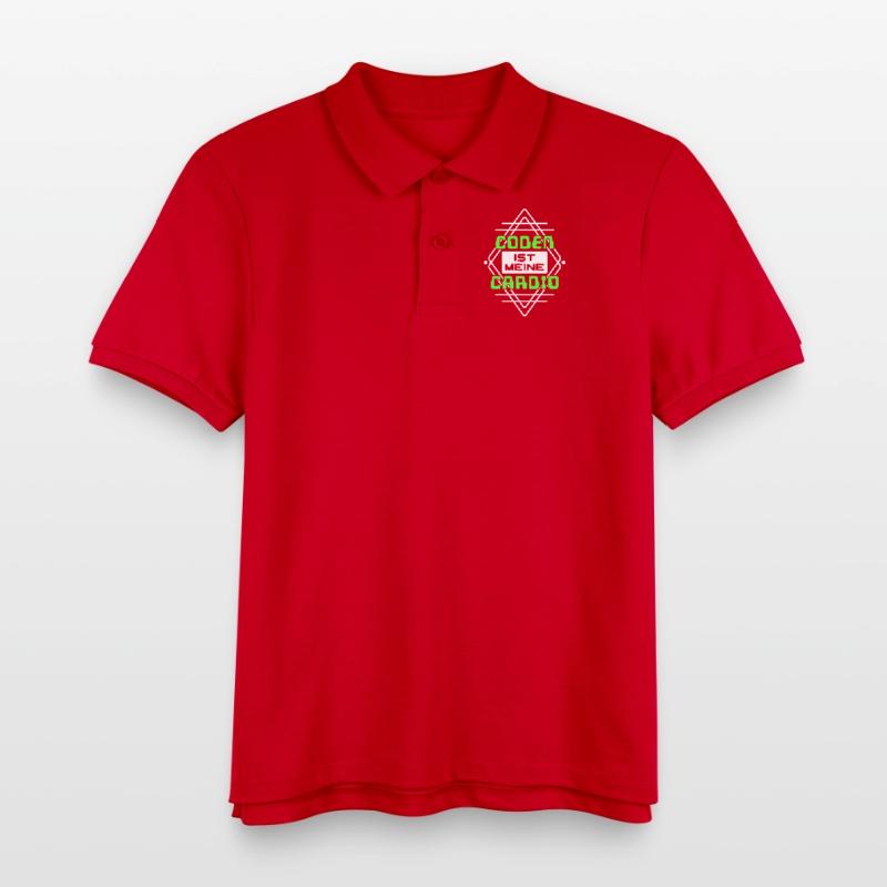 Coden Statement Developer Computerfreak Scripting Kids Organic Polo Shirt by Stanley/Stella