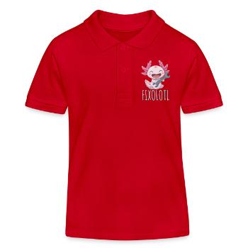 Mechanic of the Deep - Kids Organic Polo Shirt by Stanley/Stella - red - Front